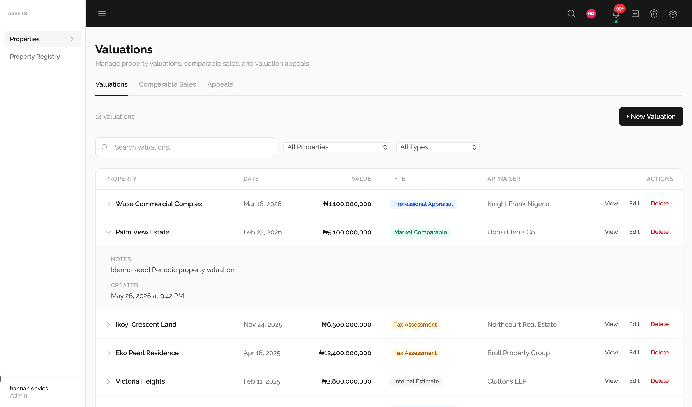 Properties module screenshot (3 of 4)