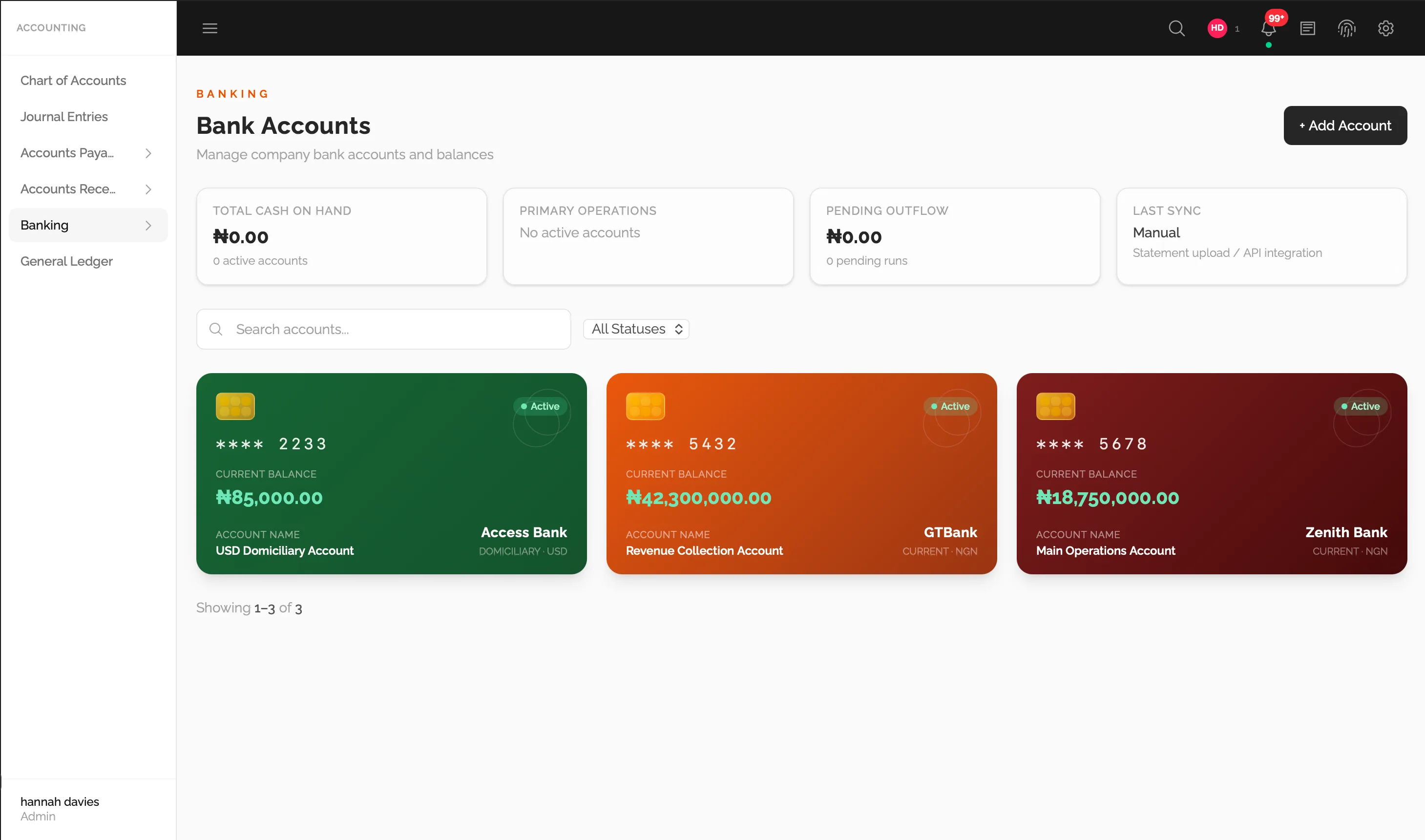Finance module screenshot (8 of 8)